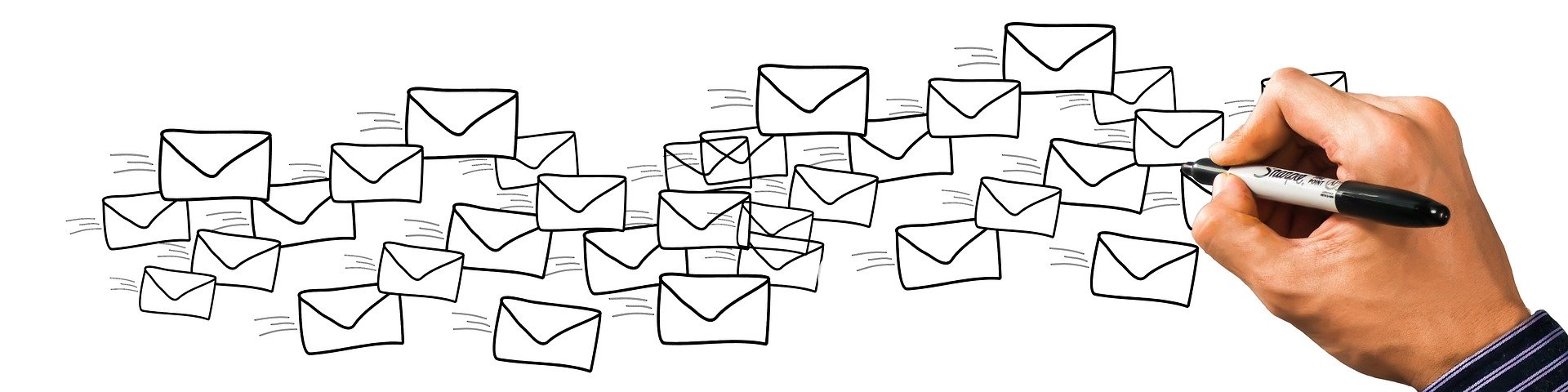 Enveloppes symbolisant l'emailing