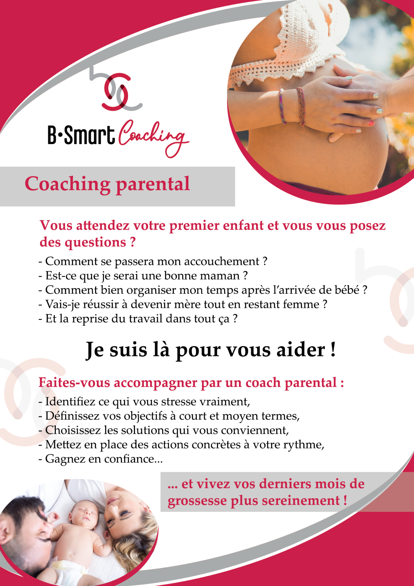 Création de flyers pour l'entreprise B-Smart Coaching.