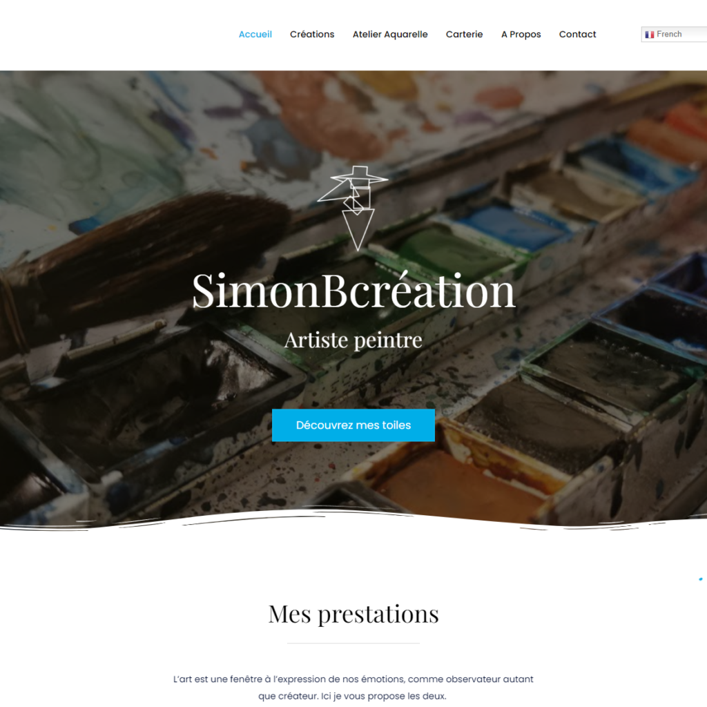 Site vitrine SimonbCréation