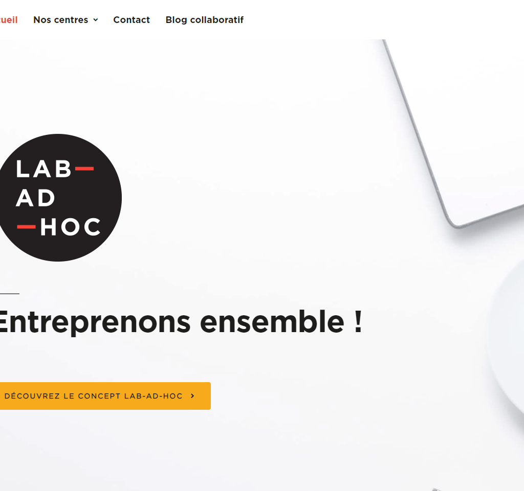 Site vitrine Centres d’affaires Lab-Ad-Hoc