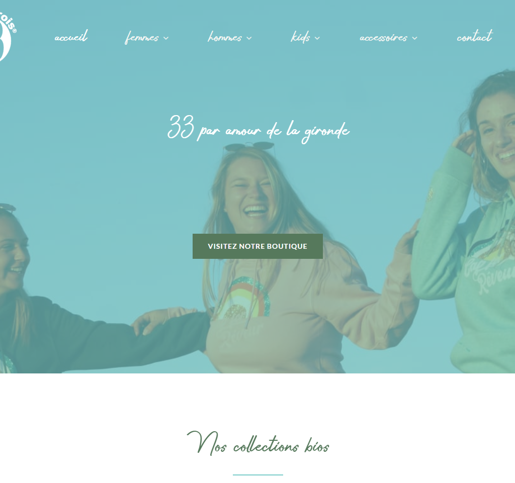 Site e-commerce Trente trois