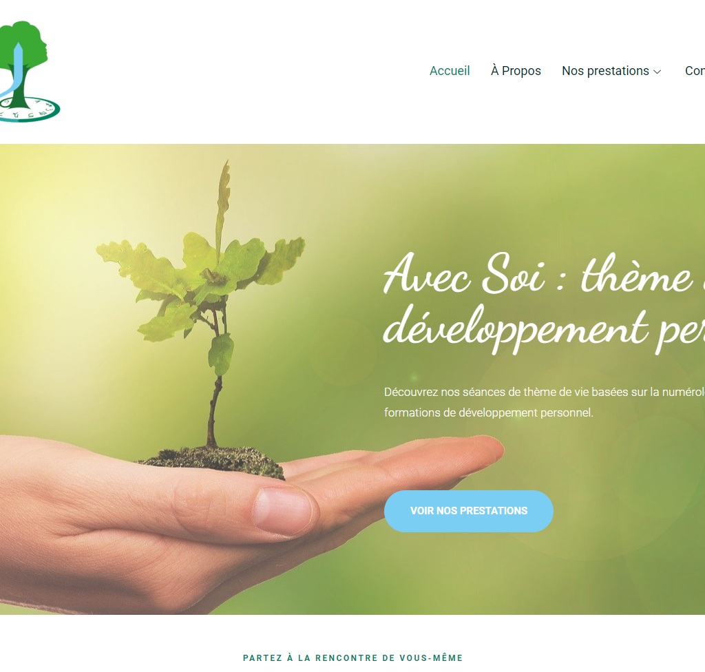 Site vitrine Avec Soi