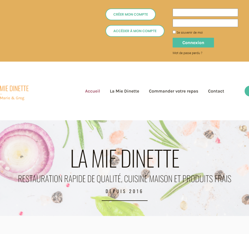Site e-commerce La Mie Dinette