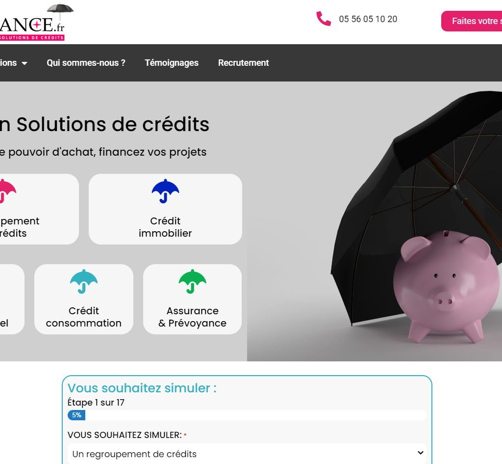Site vitrine Aquifinance